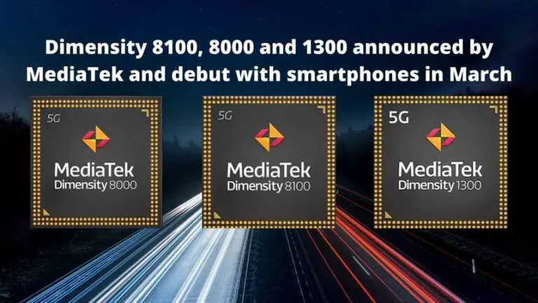 Dimensity 8100, 8000 and 1300 announced by MediaTek and debut with smartphones in March