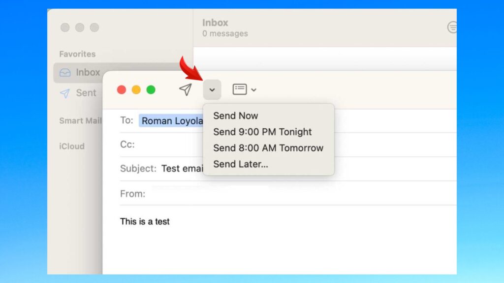 Scheduling Email in Apple Mail on Mac